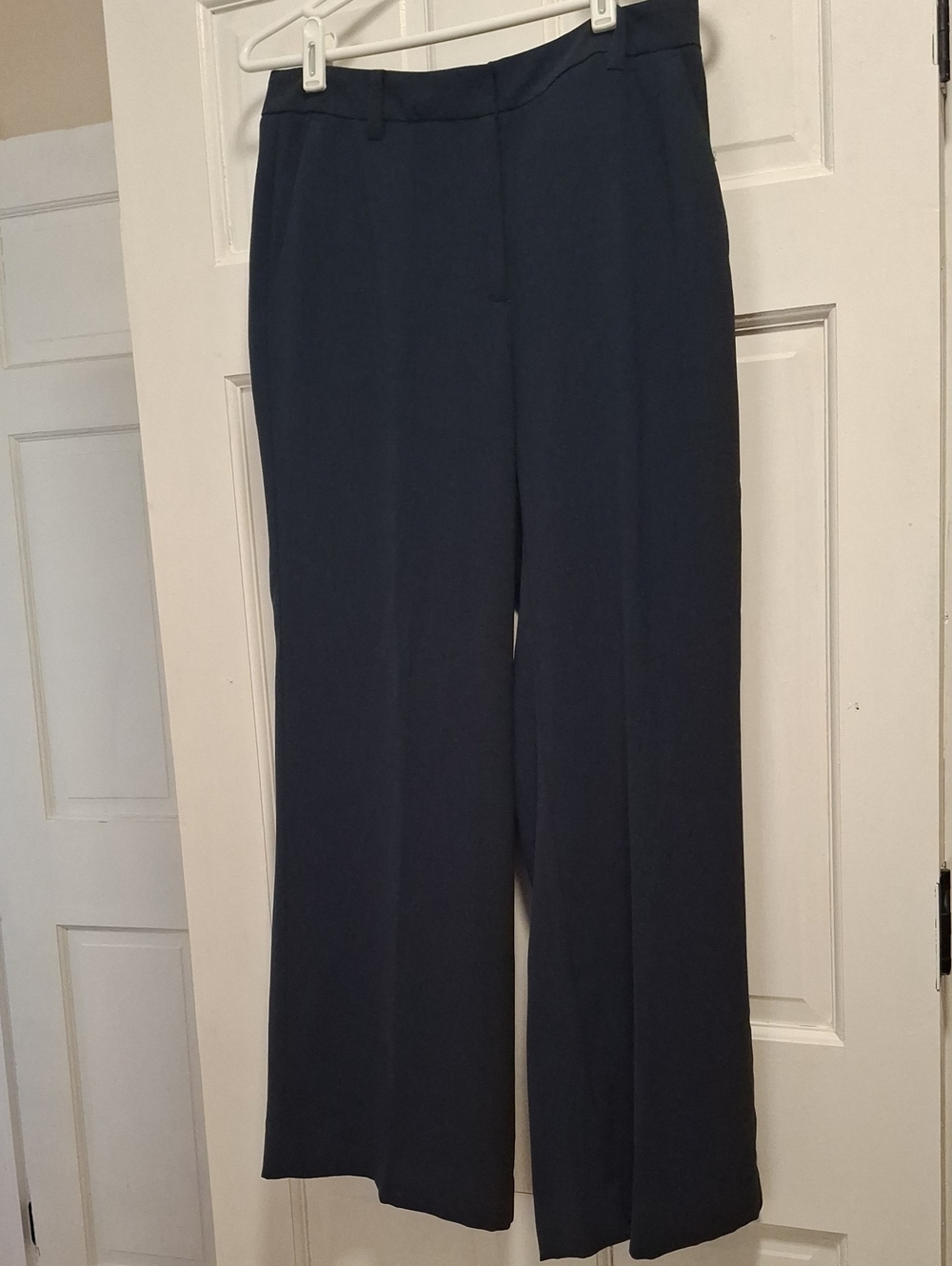 Lands' End Women's Wide Leg Pants - Navy Blue Sz8
